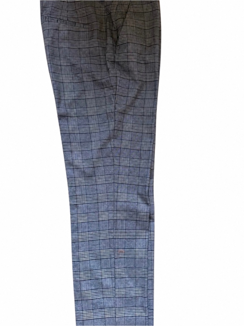 Zara Black and White Checkered Trousers